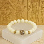 Lunar Oracle Moonstone Bracelet | 8mm AAA White Moonstone & Hematite | Intuition • Protection • Clarity