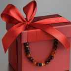 Garnet Necklace 4 mm | Natural Garnet • Gold Accents • Passion • Courage • Grounded Energy