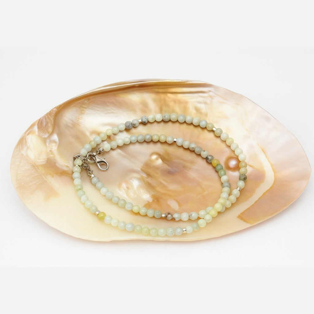 Aquamarine Heliodor Necklace 4 mm | Aurora Codex Collection | Solaris Mare