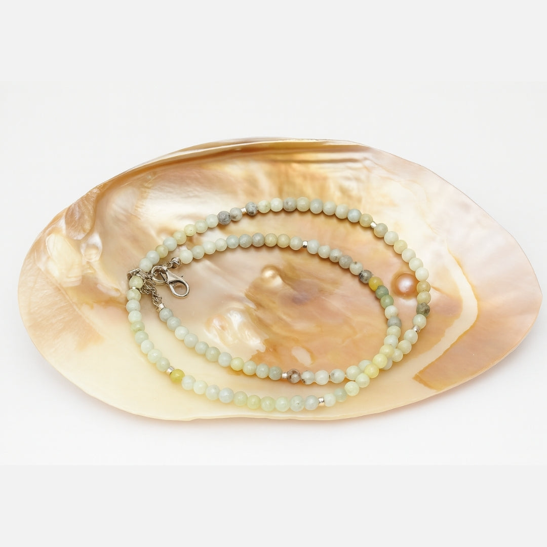 Aquamarine Heliodor Necklace 4 mm | Aurora Codex Collection | Solaris Mare