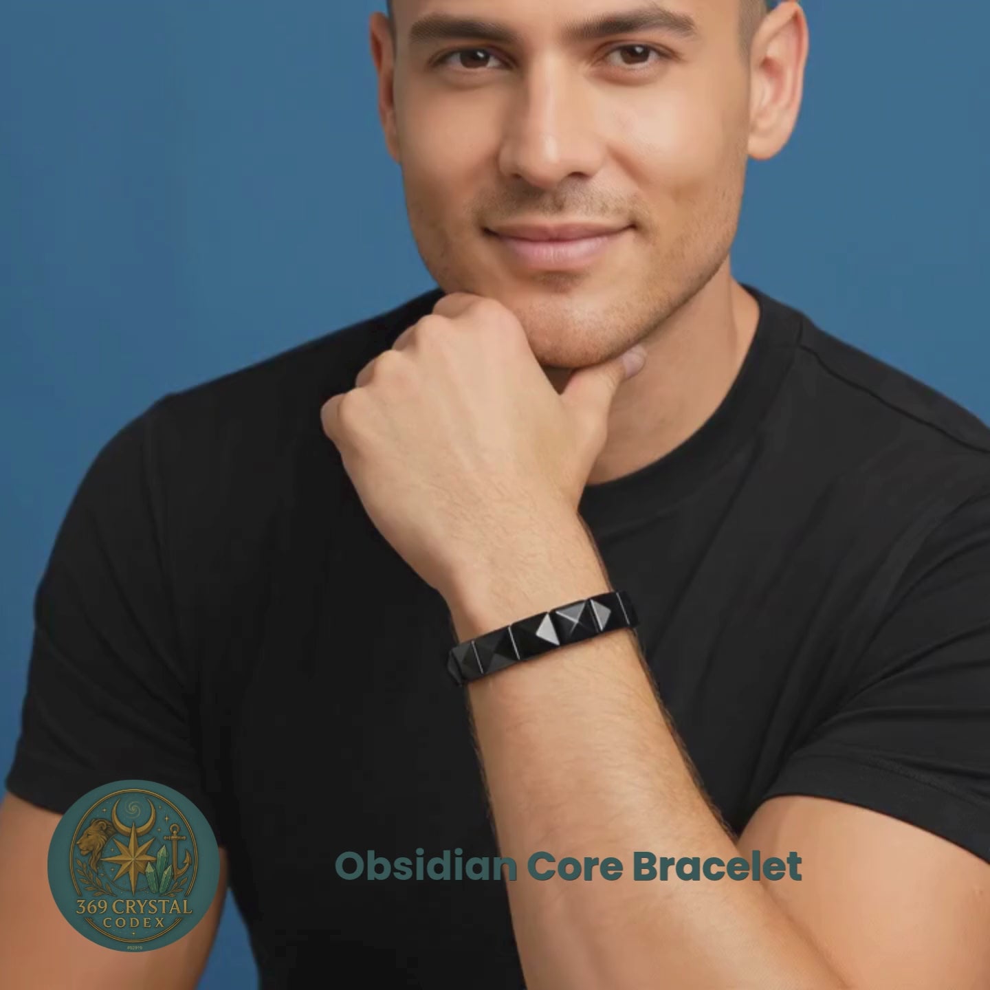 Obsidian Core Bracelet in a premium black gift box — ready for gifting. 12x12mm pyramid-cut Silver Obsidian stones make this a striking talisman bracelet for protection and grounding. Ideal spiritual gift for birthdays, anniversaries, and career milestones. Luxury crystal jewelry box set, handmade gemstone bracelet, obsidian protection gift.