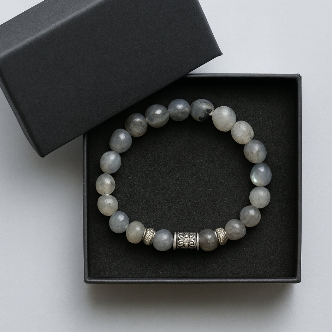 Labradorite Bracelet 8 mm | Gift for Her