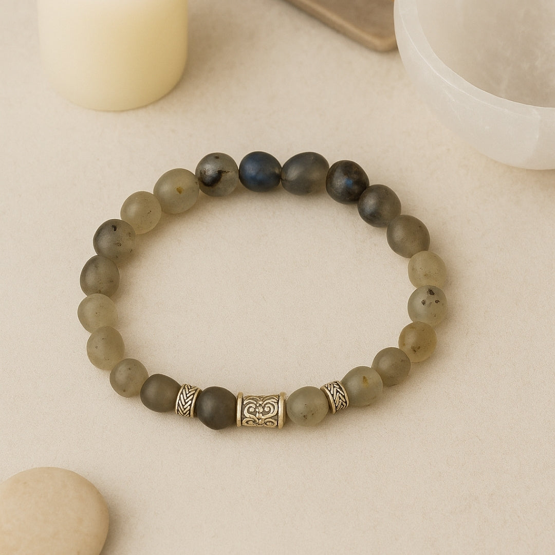 Labradorite Bracelet 8 mm | Gift for Her