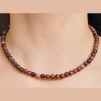 Rhodonite Gold Hematite Necklace |