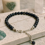 Sapphire Vision Bracelet 6mm Faceted Natural Sapphire 925 Silver