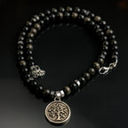 Silver Sheen Obsidian Talisman |