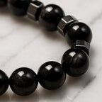 Silver Sheen Obsidian Talisman |