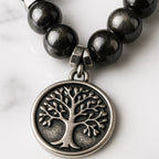 Silver Sheen Obsidian Talisman |