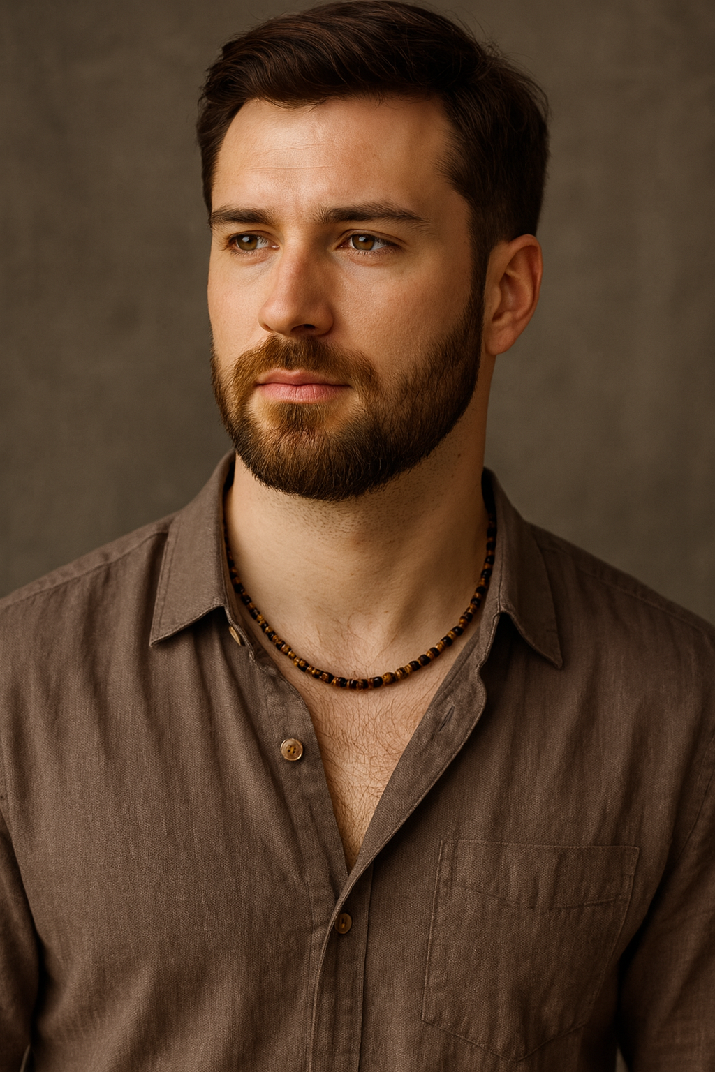 Tiger Eye Cube Necklace