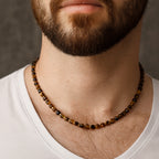 Tiger Eye Cube Necklace