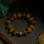 Yellow Opal Bracelet 12mm Rondelle | Grounding • Clarity • Inner Light