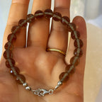 Zultanite Color Changing Round Bracelet | 8 mm Faceted Zultanite with 925 Sterling Silver