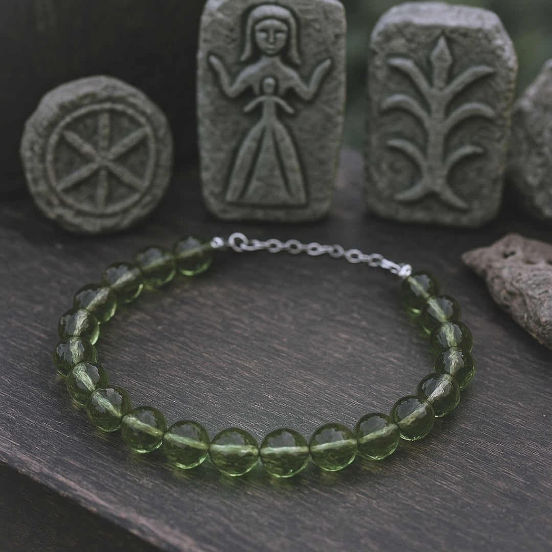 Zultanite Round Bracelet | 8 mm Faceted Zultanite with 925 Sterling Silver