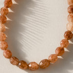 Strawberry Quartz Necklace | 925 Silver | New Beginnings Crystal | Rare Polygon Cut Gemstone