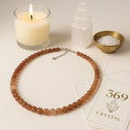 Strawberry Quartz Necklace | 925 Silver | New Beginnings Crystal | Rare Polygon Cut Gemstone