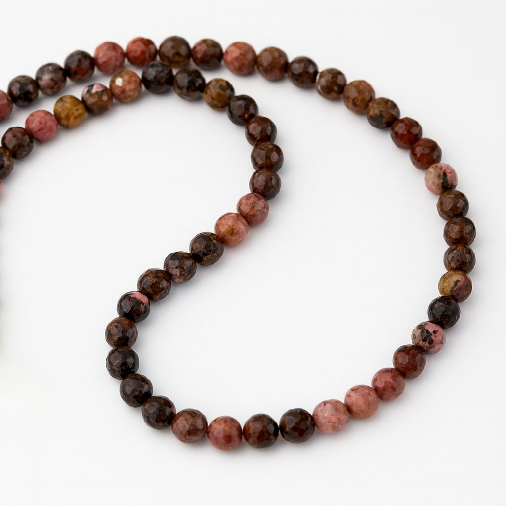 Rhodonite Gold Hematite Necklace |