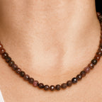 Rhodonite Gold Hematite Necklace |