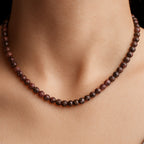 Rhodonite Gold Hematite Necklace |