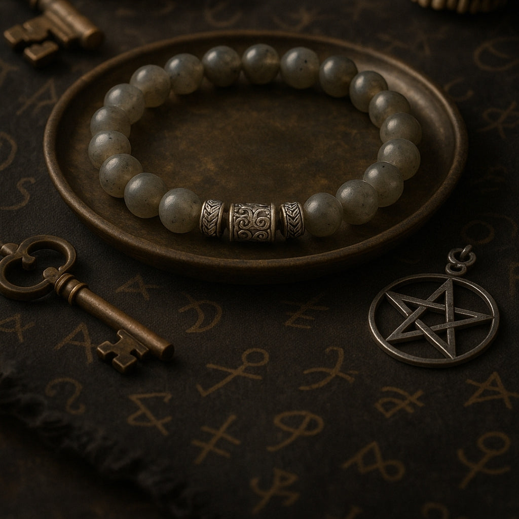 Labradorite Bracelet 8 mm | Gift for Her