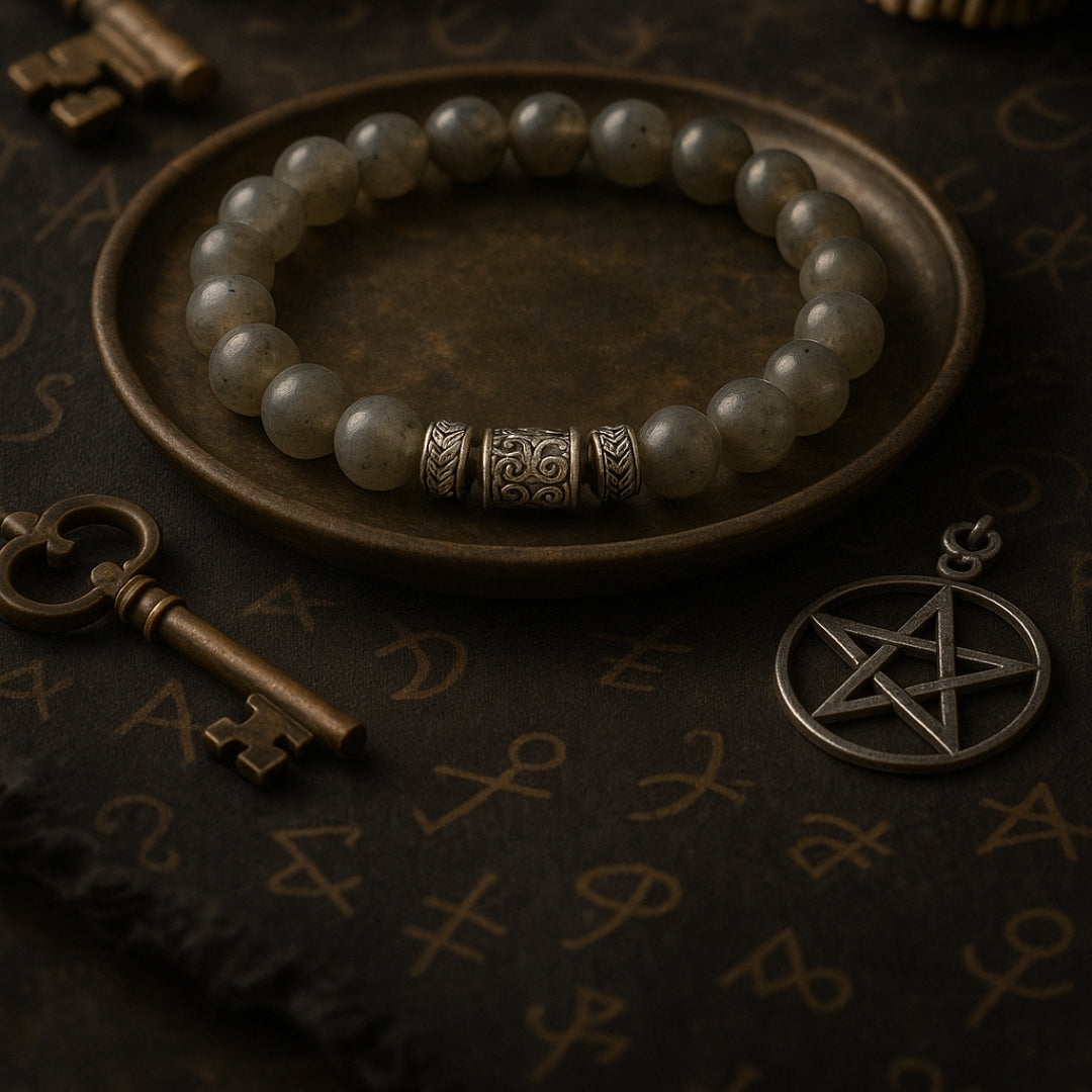 Labradorite Bracelet 8 mm | Gift for Her