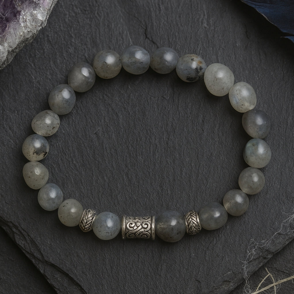 Labradorite Bracelet 8 mm | Gift for Her