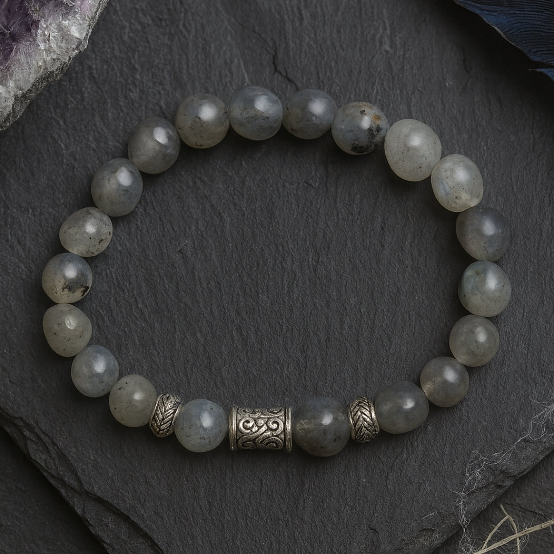 Labradorite Bracelet 8 mm | Gift for Her
