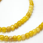 Yellow Opal Cube 5mm 18K Gold-Plated